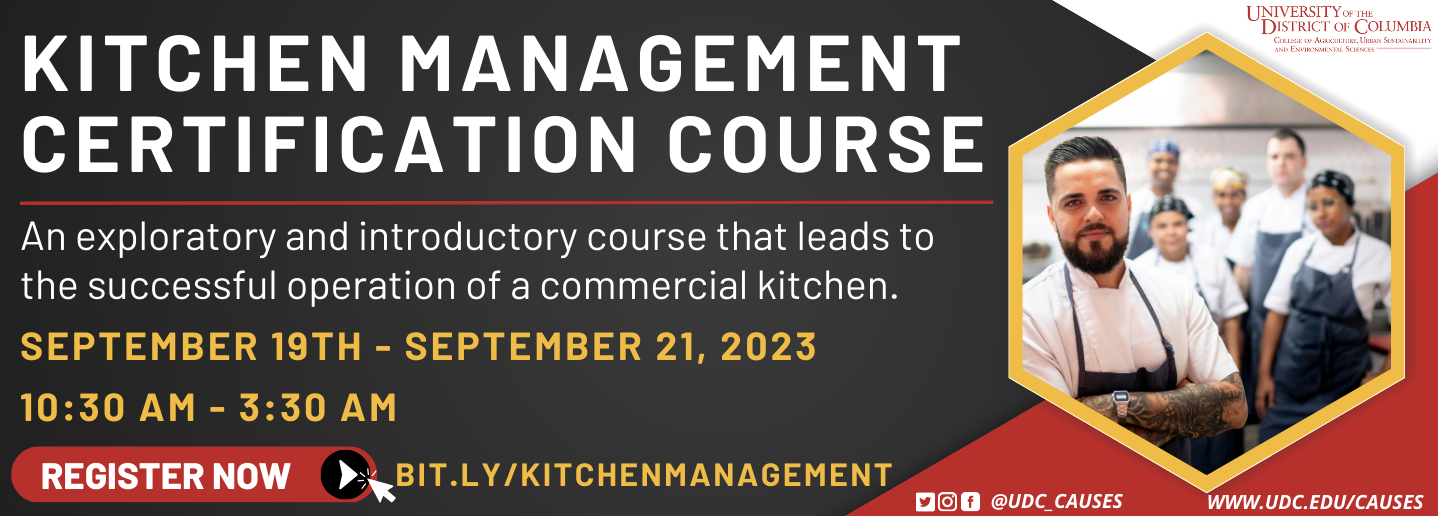 Kitchen Management Class September 21, 2023