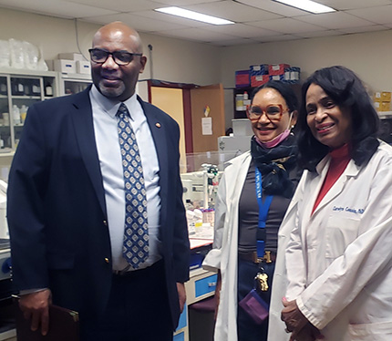CAS Faculty with President Edington