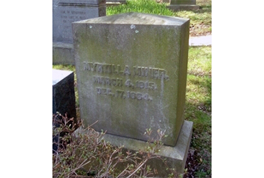 Myrtilla Miner gravestone