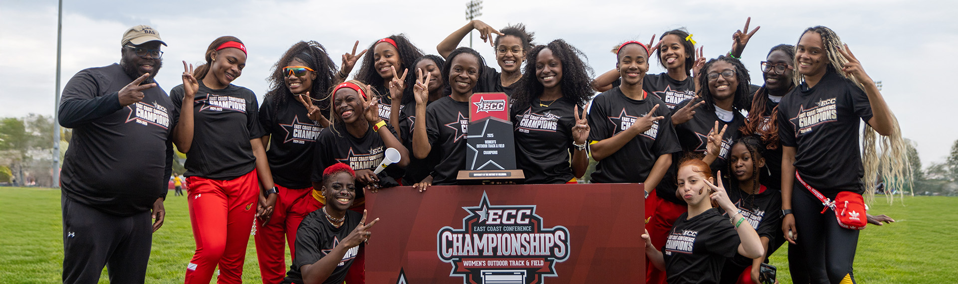 UDC udc women's soccer team celebrating win