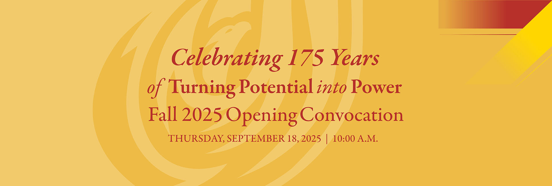 Opening convocation, Thursday, September 18, 2025