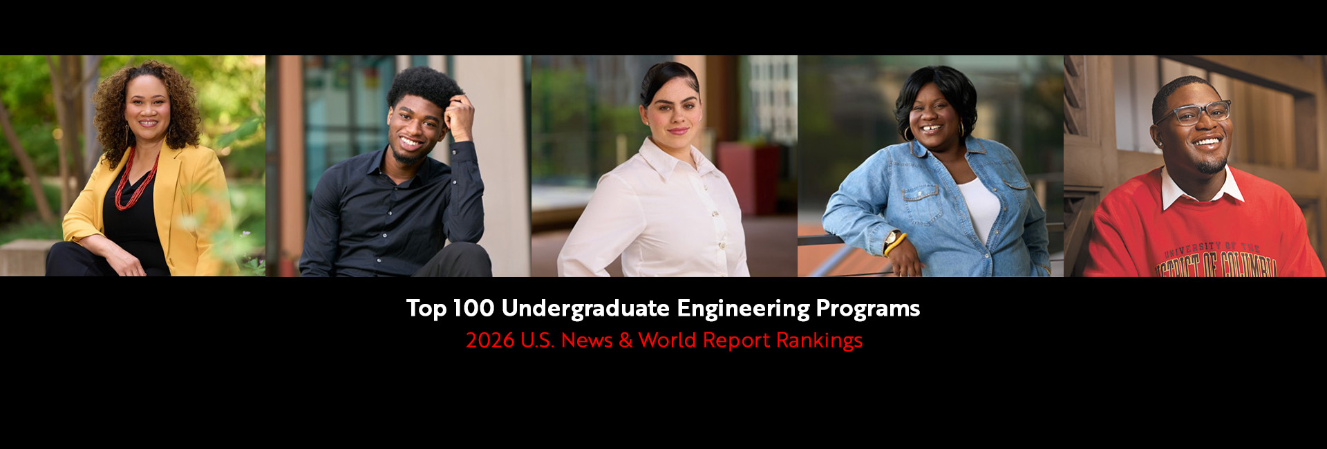 US News rankings - top 100 engineering programs