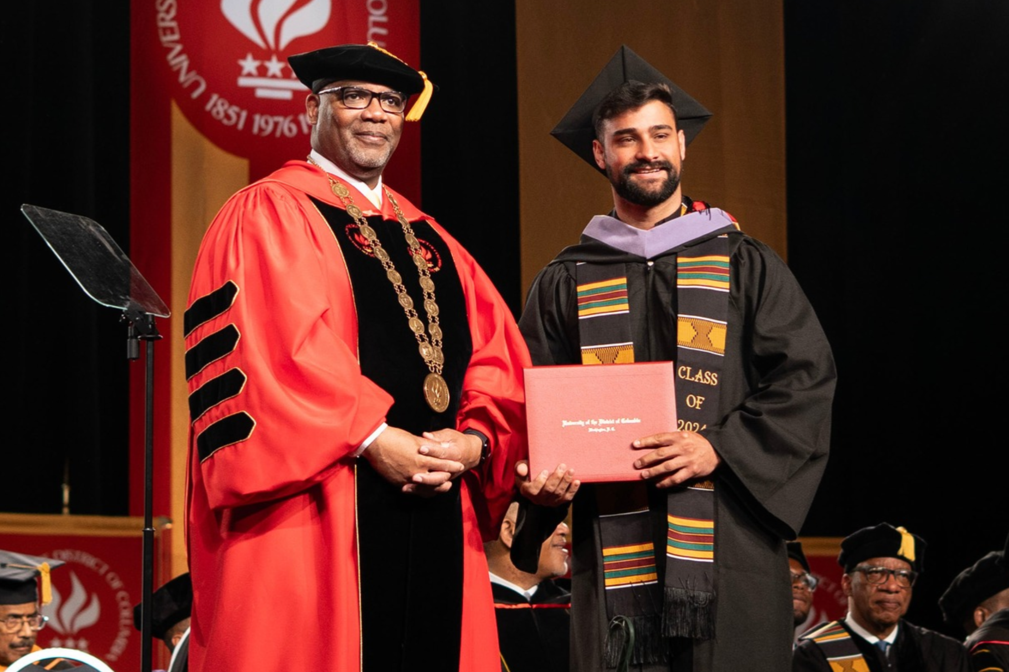 UDC-CAUSES Graduate with President Edington