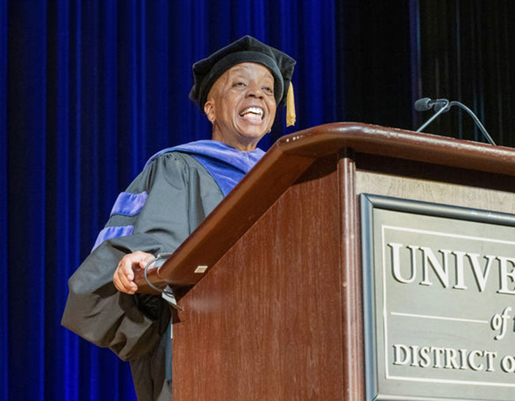 UDC law dean Angela Gilmore. 