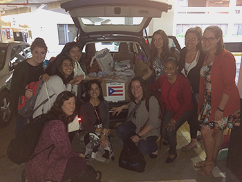 Speech-Language Pathology Program together with the National Speech-Langauge and Hearing Students (NSSHLA) had a flash drive collection of donations for families in need in Puerto Rico recovering from the impact of Hurricane Maria.