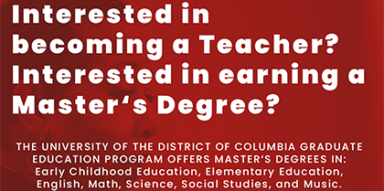 Interested in becoming a Teacher? Interested in earning a Master’s Degree?