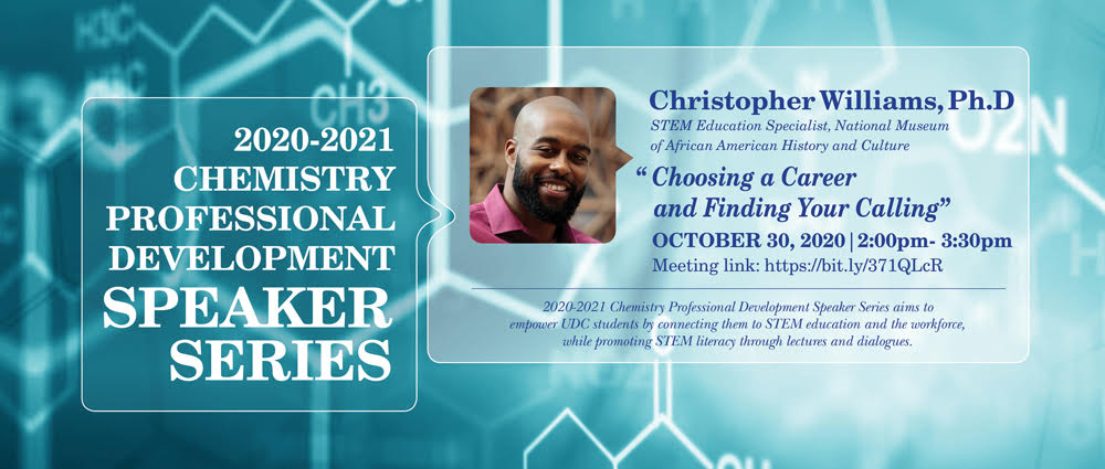 The second Chemistry Speaker Series presentation, featuring Dr. Christopher Williams
