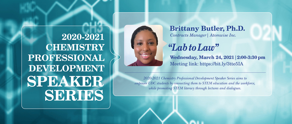 Chemistry Lecture Series | Dr. Brittany Butler | March 24 @ 2:00 pm