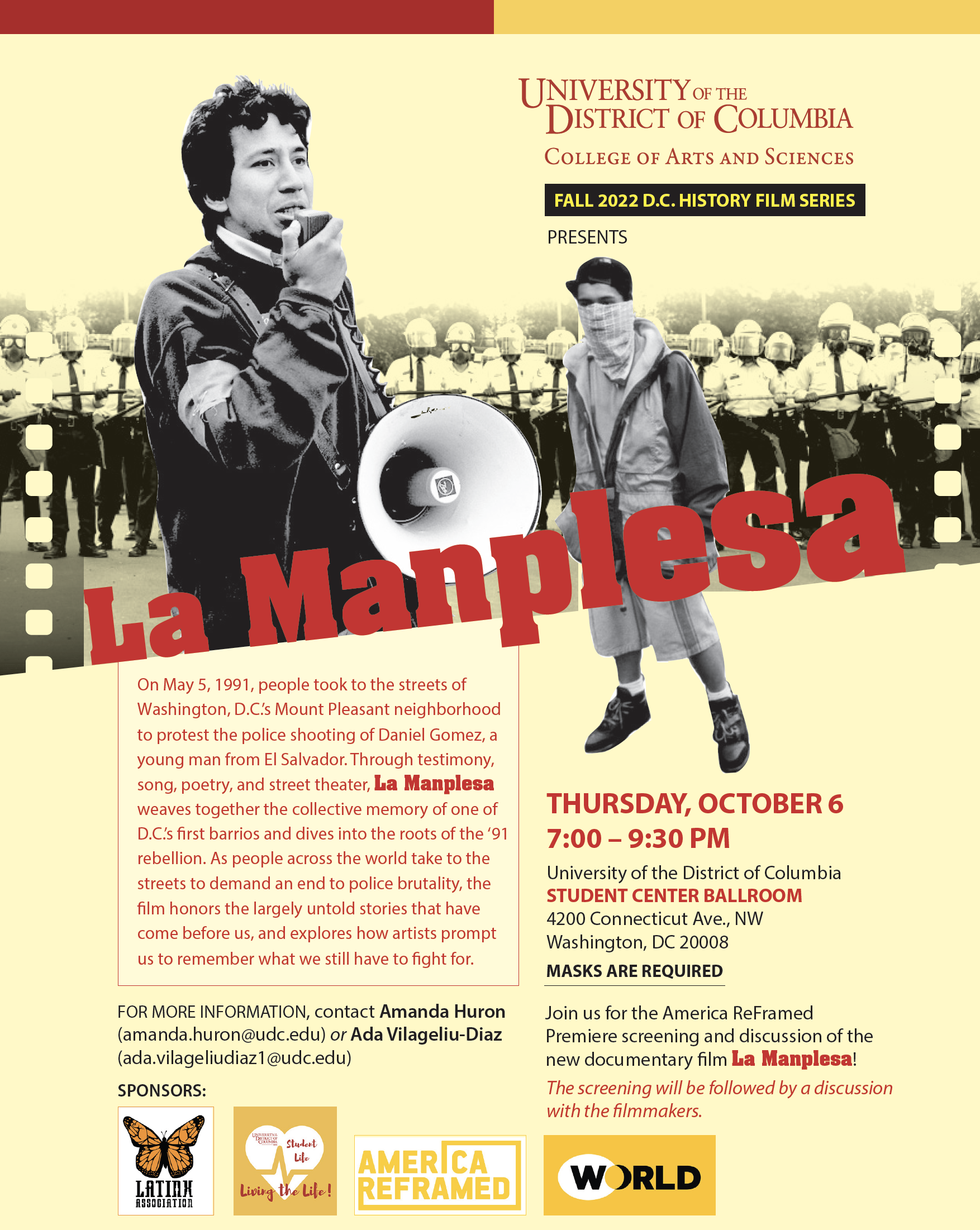 La Manplesa - Thursday, October 6, 7pm - 9:30pm