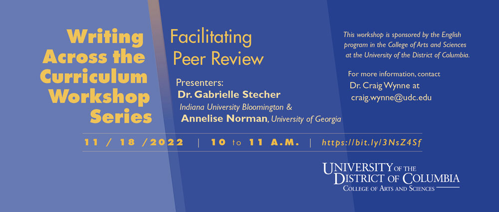 Facilitating Peer Review Nov. 18, 2022