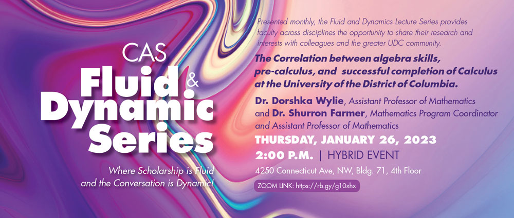 CAS Fluid & Dynamic | Thursday, January 26th @ 2pm | Hybrid Event