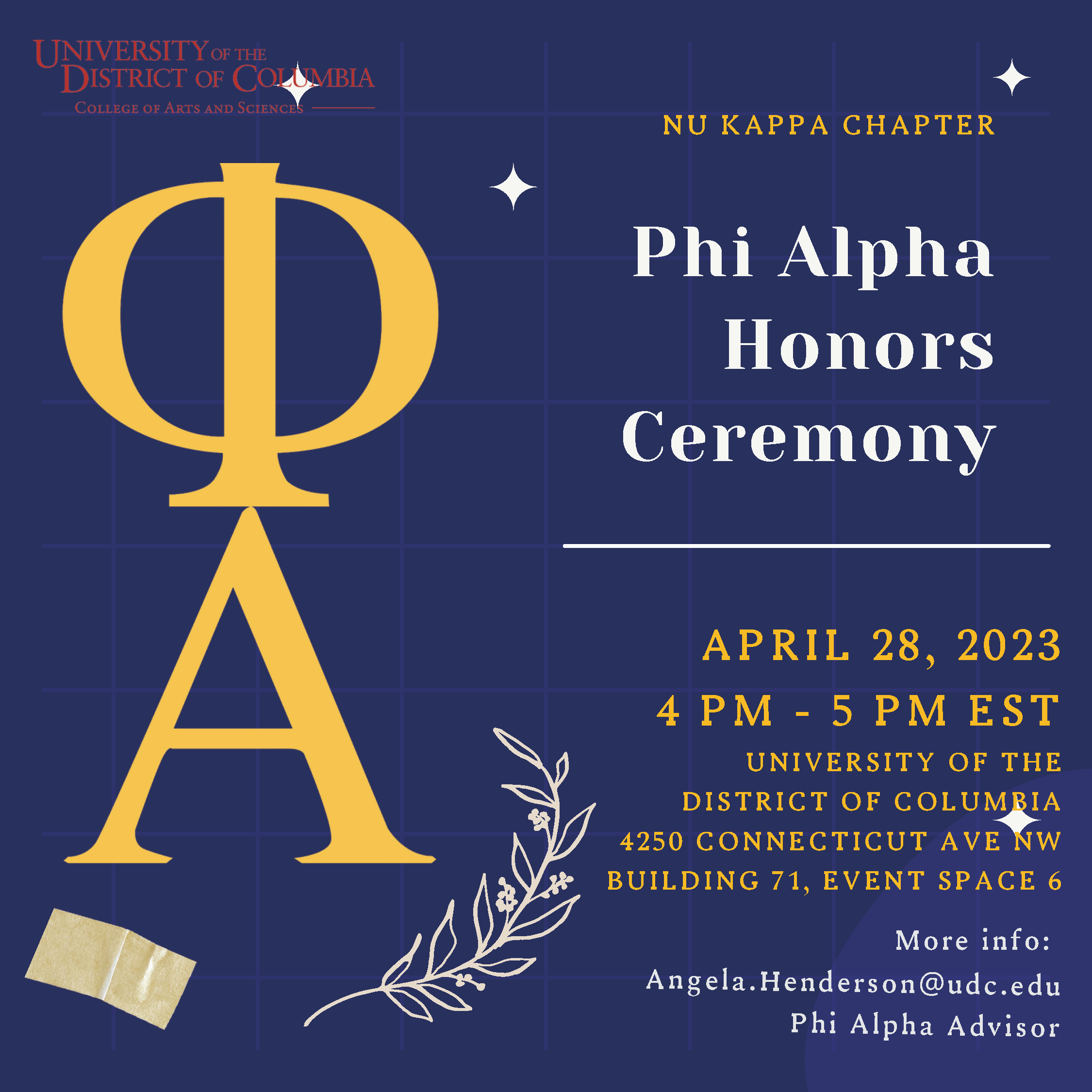 Phi Alpha Honors Ceremony April 28, 2023