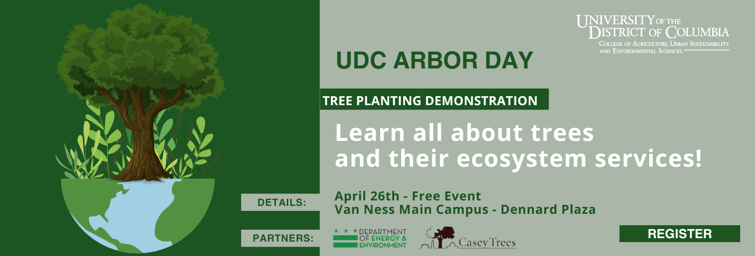 UDC Arbor Day banner