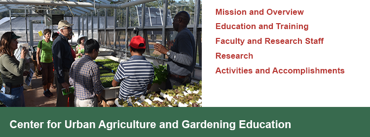 Center for Urban Agriculture and Gardening Education (CUAGE) Program Image