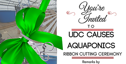 You’re Invited to UDC CAUSES Aquaponics Ribbon Cutting Ceremony