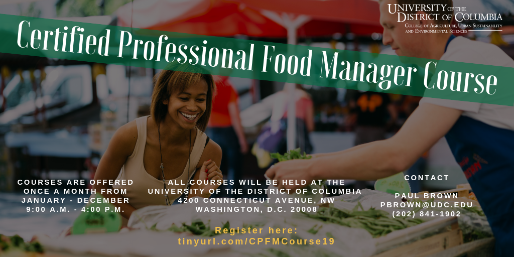 Certified Professional Food Manager Course