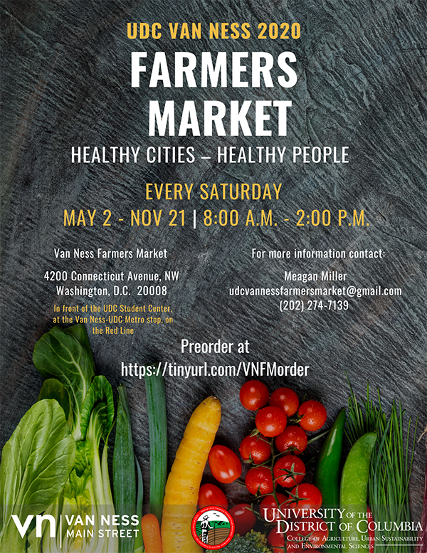 UDC Farmers Market 2020 Flyer