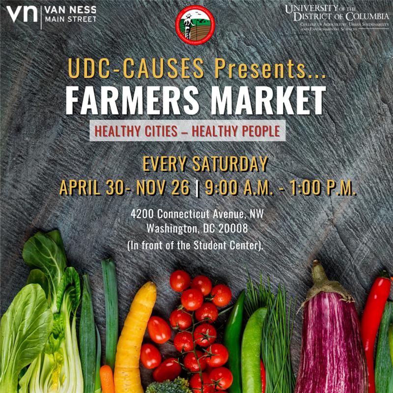 2022 Farmers Market - Every Saturday April 30 - Nov 26, 2022