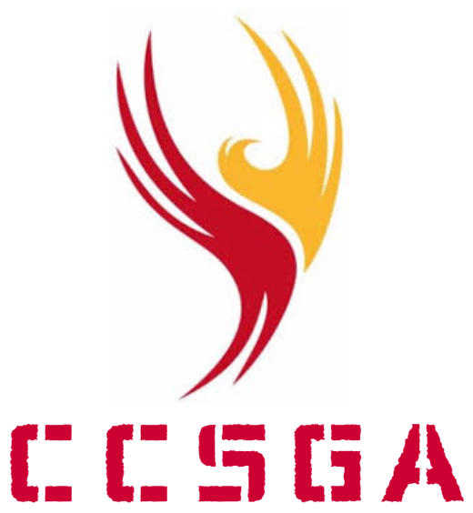 Displays the letters CCSGA