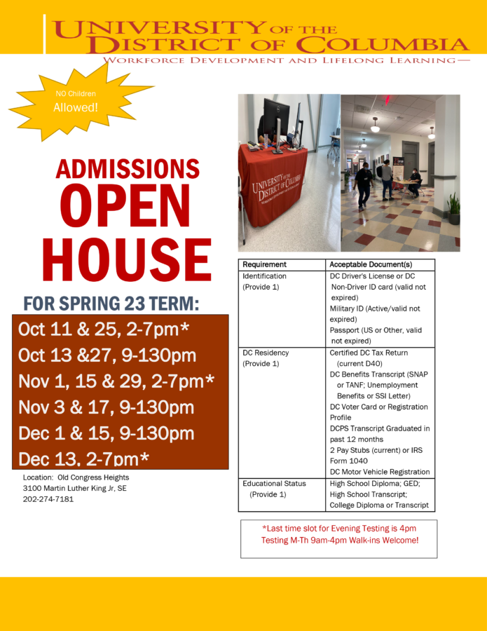 Open House Admissions for WDLL