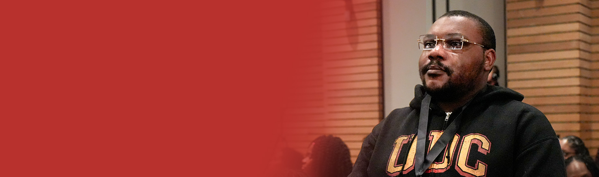 Donte Brooks at winter commencement