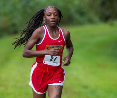 Student Athlete, Cierra running