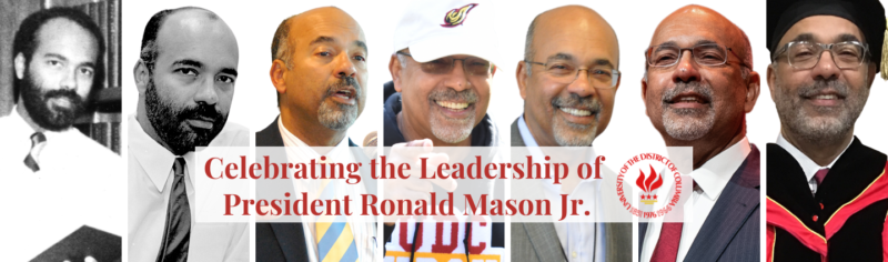 President Ronald Mason Jr. Through the years