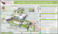 UDC Sustainability Map on Van Ness Campus