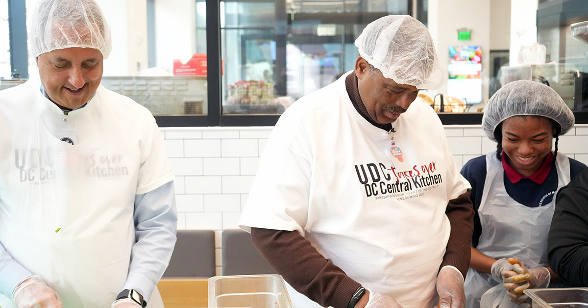 Senior Leaders Team Up with DC Central Kitchen to Combat Food Insecurity