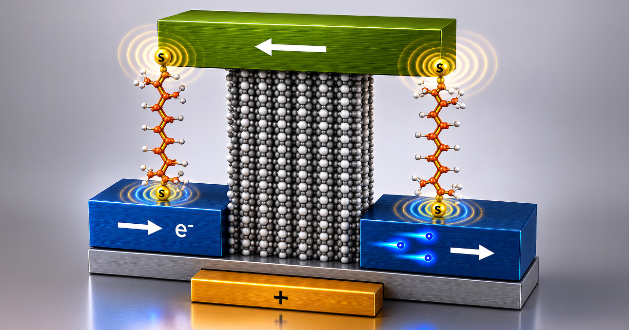 Image of UDC device technology for harnessing carotene-like molecules in futuristic computers.