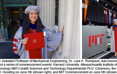 UDC SEAS Mechanical Engineering Faculty Honored: Dr. Lara Thompson attends Harvard-MIT Health Sciences and Technology Ph.D. Graduation Exercises