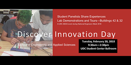 SEAS Discover Innovation Day – Feb. 20th, 2018 @ 9:30am – 2:30pm