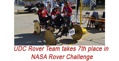 UDC Rover Team takes 7th place in NASA Rover Challenge