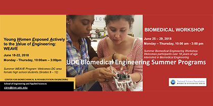 UDC Biomedical Engineering Summer Programs