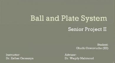 Presentation Design and Implementation of a Ball and Plate System by Oluchi Onwuvuche