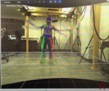 Image from video of motion capture