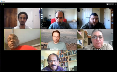 Our typical online meeting to coordinate production and supply.