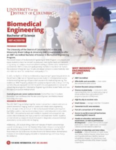 UDC Biomedical Engineering Brochure