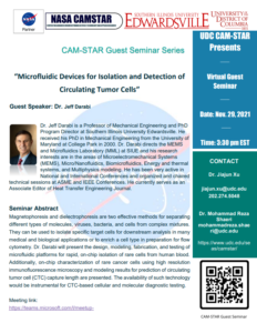 CAM-STAR Guest Seminar Series-Jeff Darabi, Professor (Southern Illinois University Edwardsville) flyer