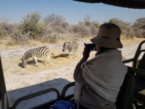 Professor Vassell on Safari