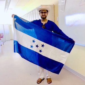 Osman with Honduras Flag