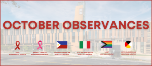 October Observances Banner
