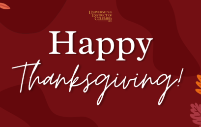Thanksgiving wishes to the UDC community