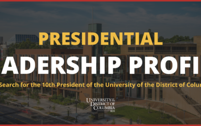 The search for the 10th President of UDC: Presidential Profile now available