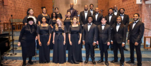 UDC Chorale after their performance at the Wesley Theological Seminary's Oxnam Chapel for their annual MLK Lecture Series. 