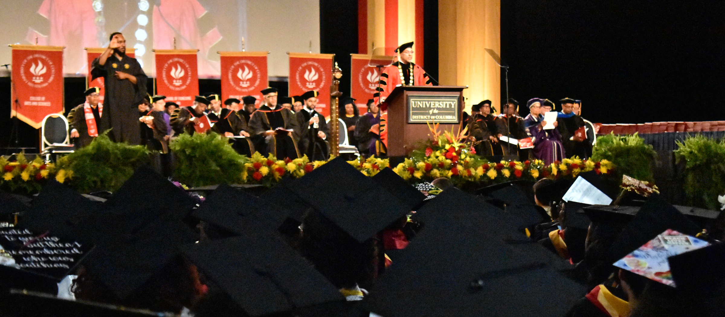 Historic ceremony acknowledges graduates, including first Ph.D. students and longest-serving president