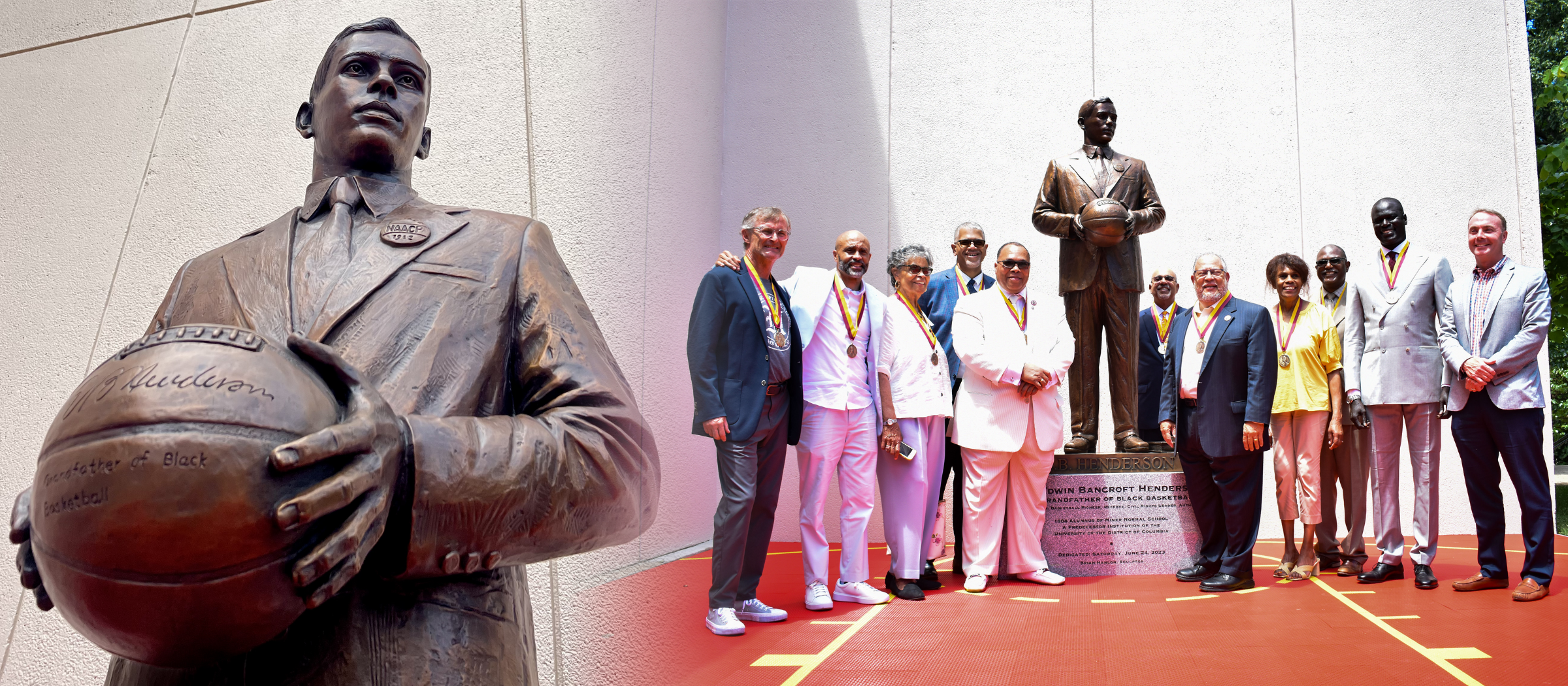 Statue Unveiled at UDC to Honor Dr. Edwin Bancroft Henderson, “The Grandfather of Black Basketball”