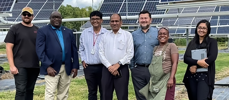 Visiting Dignitary from India Tours Firebird Research Farm