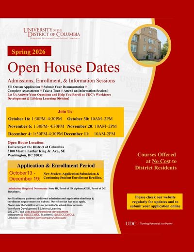 UDC Enrollment & Info Sessions
