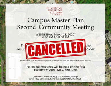 Campus Master Plan Meeting Cancelled - March 18, Image